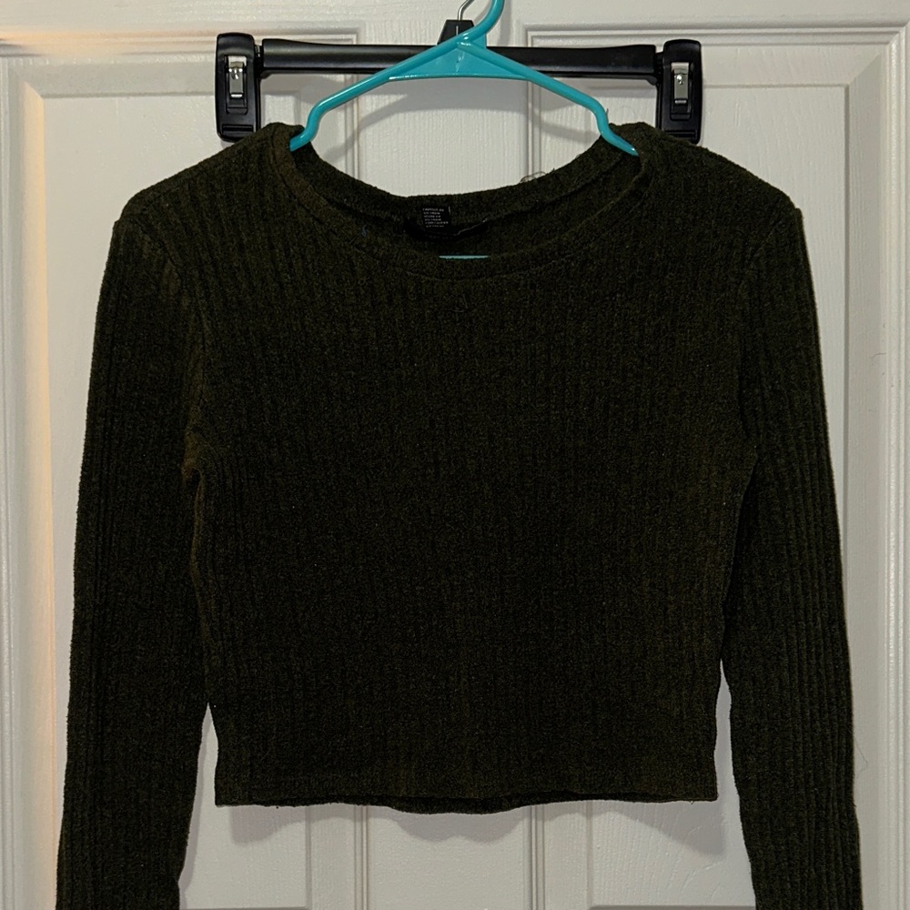 Forever 21 Olive Green Knit Top